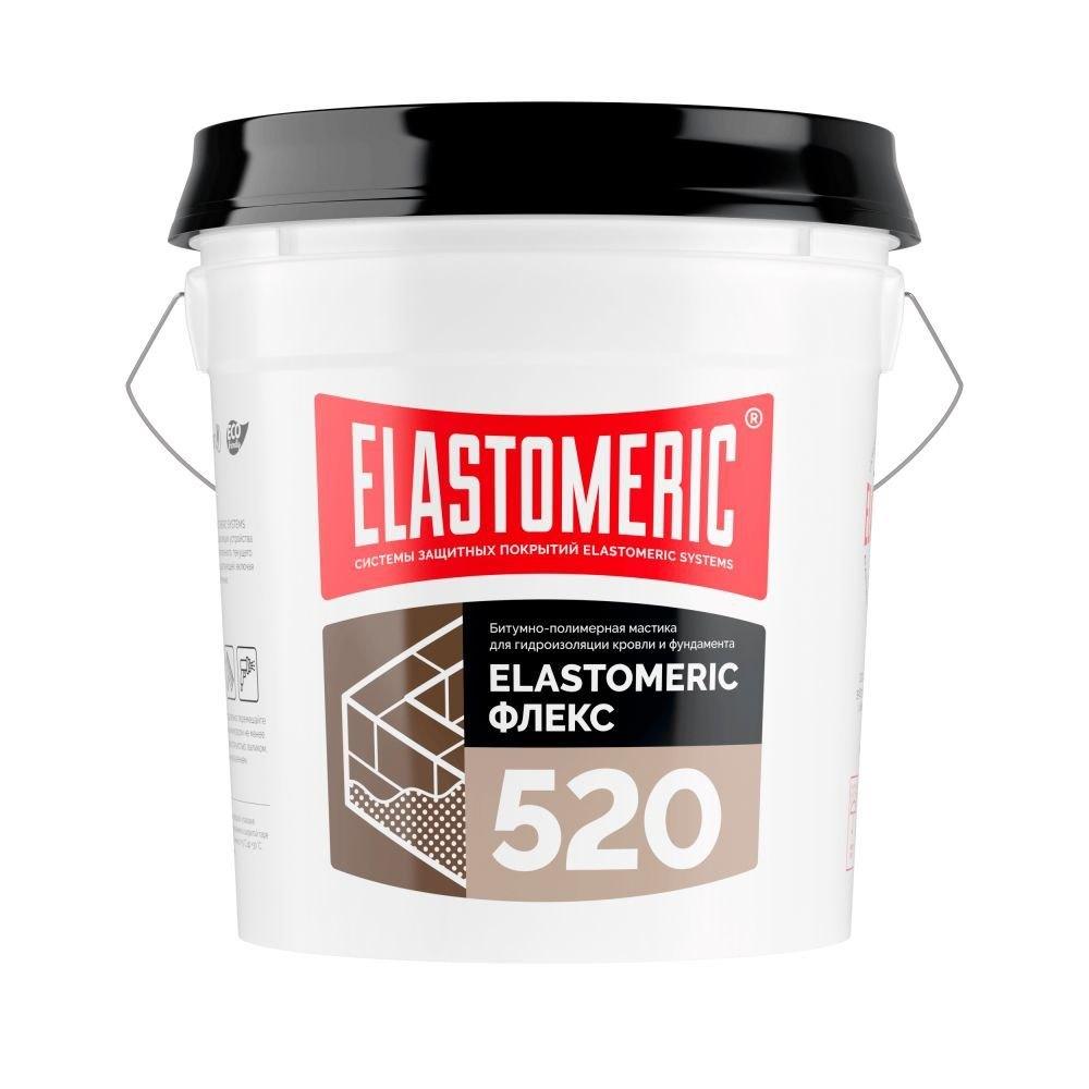 Mодифицированная битумно-полимерная мастика на водной основе - Elastomeric 520 Флекс (ведро 17 кг.)