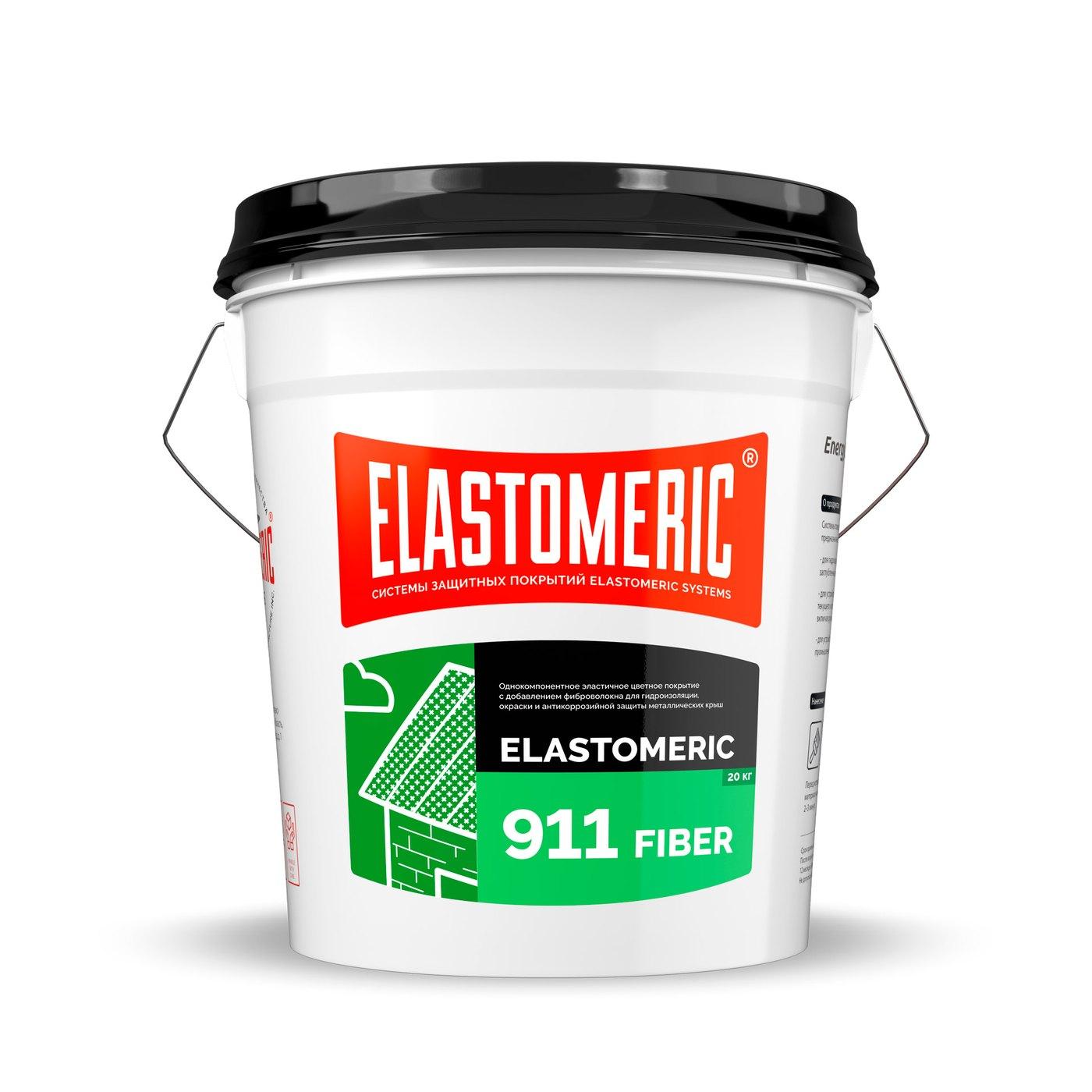 Гидроизоляционная мастика для сложных узлов и примыканий с фиброволокном Elastomeric 911 Файбер