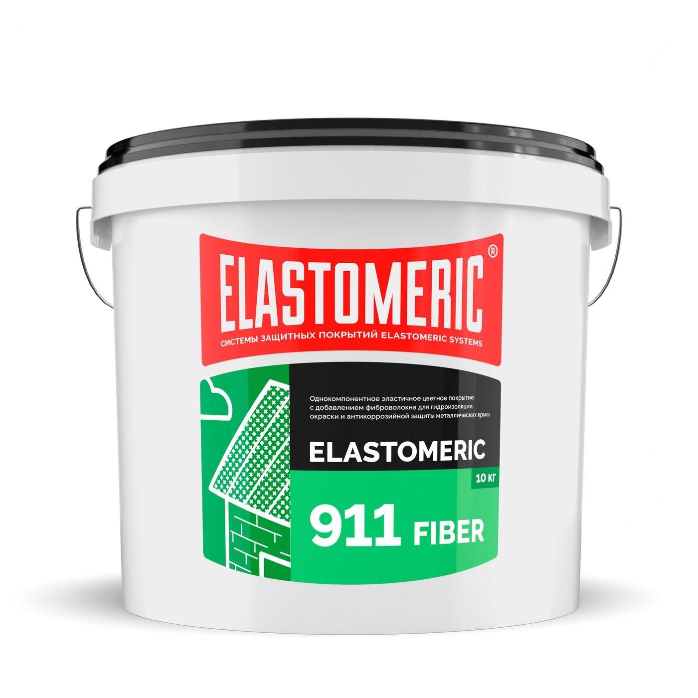 Гидроизоляционная мастика для сложных узлов и примыканий с фиброволокном Elastomeric 911 Файбер
