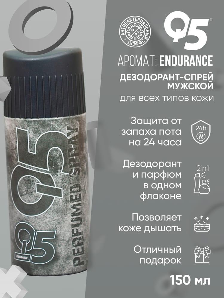 Дезодорант спрей мужской Q5 Endurance 150 мл