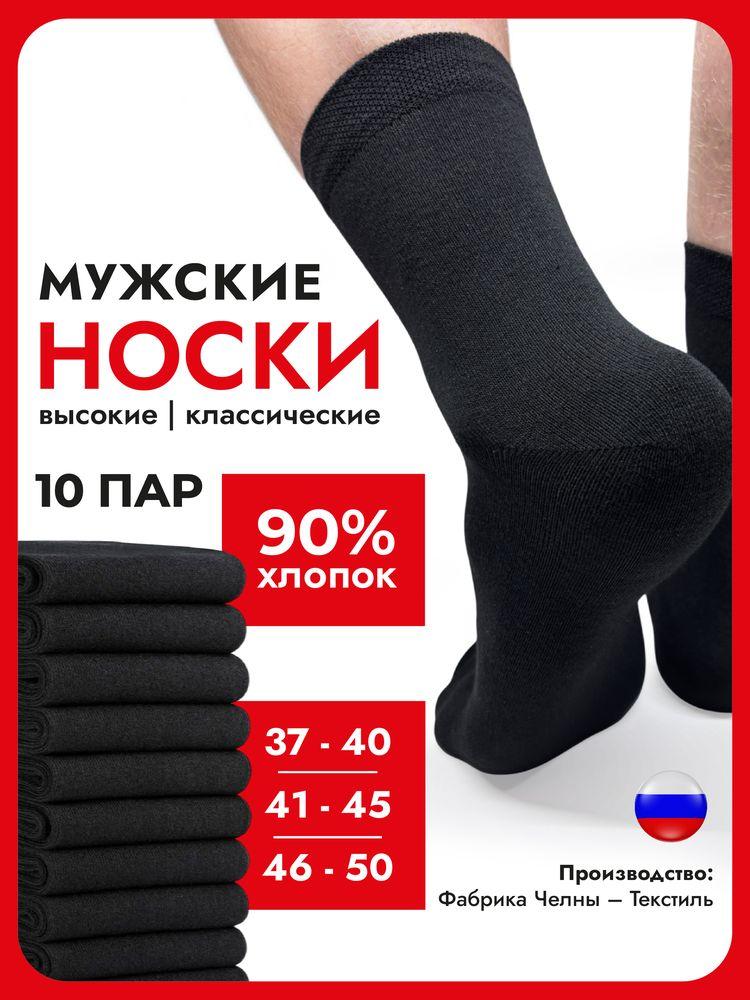 Носки Челны Текстиль мужские хлопок 90%, набор, 10 пар